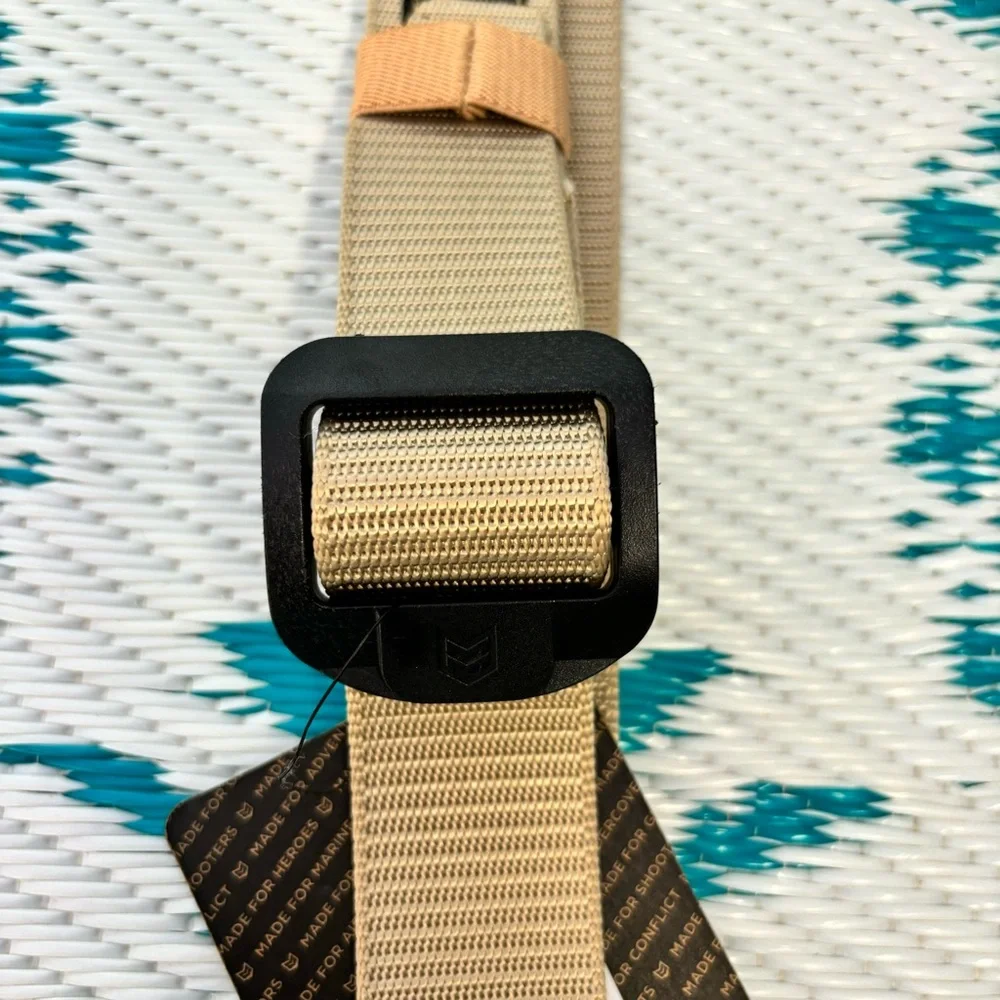 Mission Made Tactical Nylon Belt Tan Khaki Size M 32-34 Military EDC